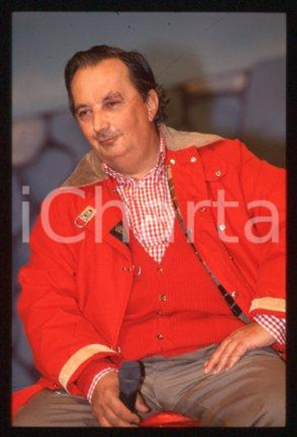 Beppe RECCHIA ITALY Television director Portrait 1990 ca * 35 mm vintage slide 3