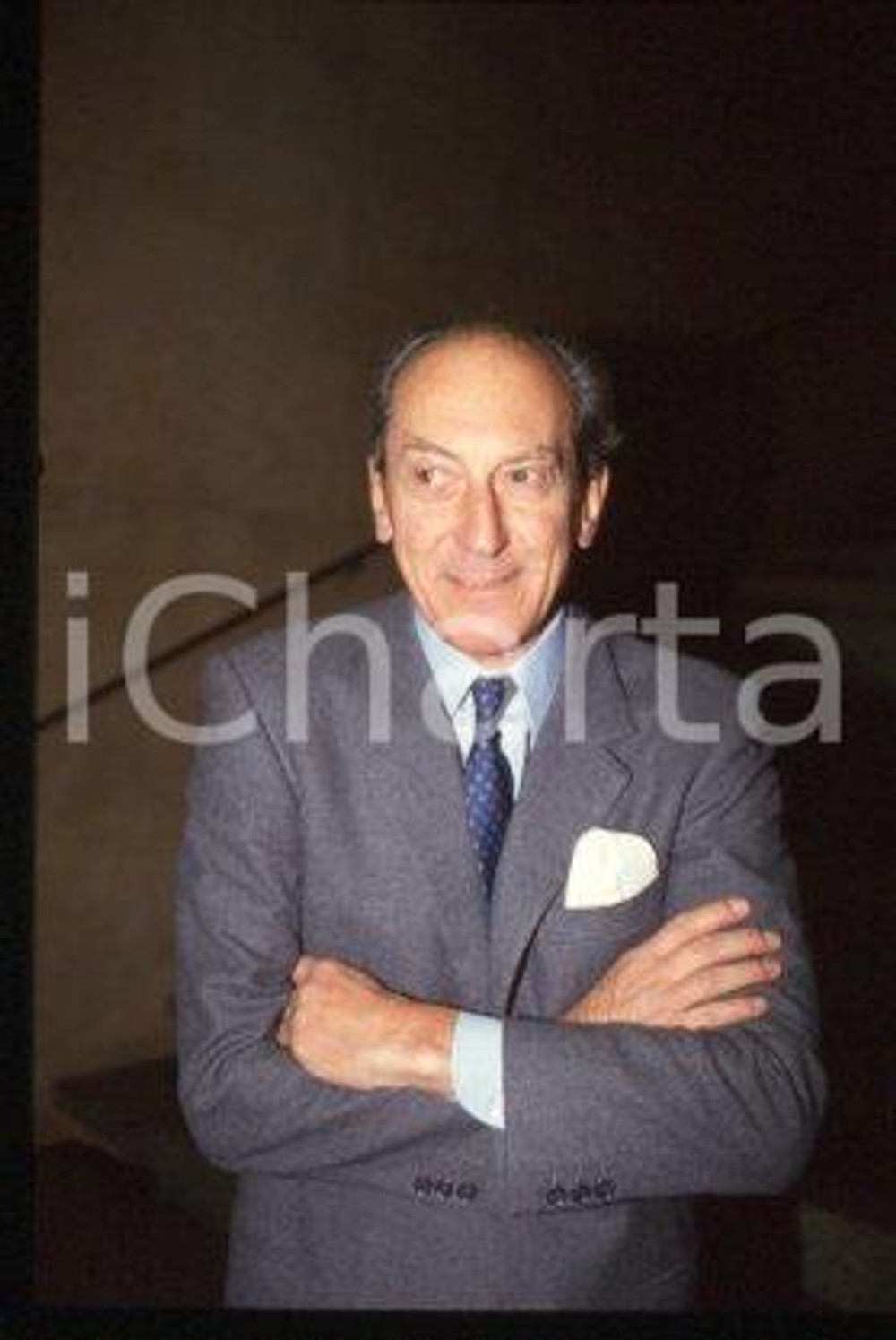 Raniero Vanni D'ARCHIRAFI at a conference ITALY 1985 ca * 35 mm vintage slide 5