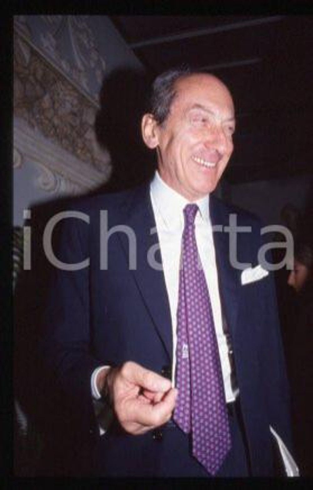 Raniero Vanni D'ARCHIRAFI at a conference ITALY 1985 ca * 35 mm vintage slide 9