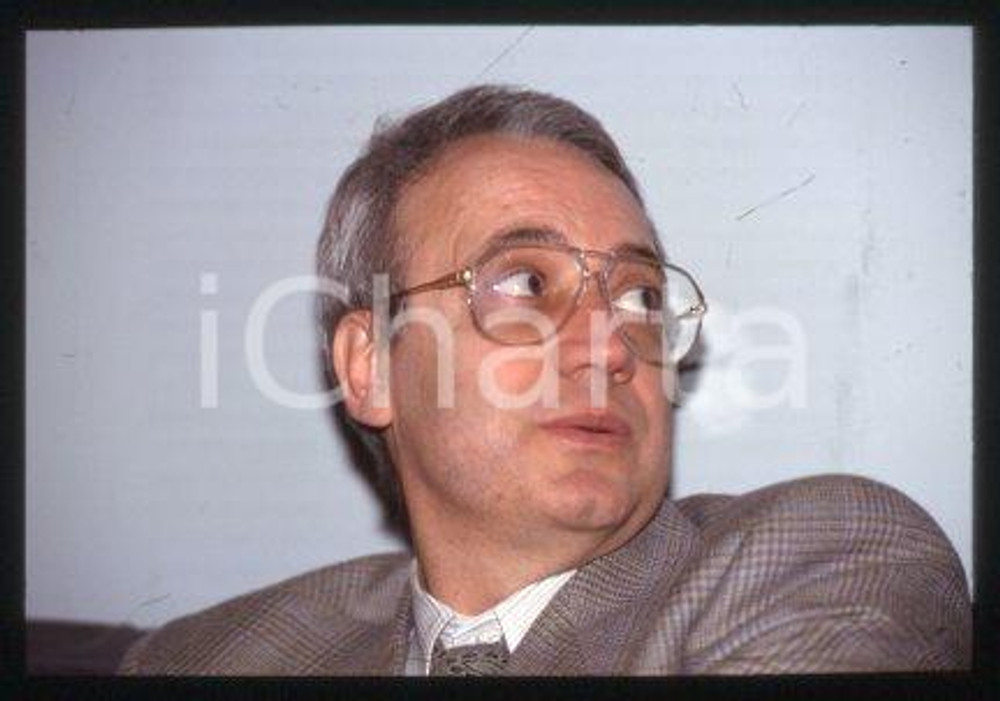 Paolo Flores D'ARCAIS ITALY Director of MicroMega 1989 ca * 35mm vintage slide 3