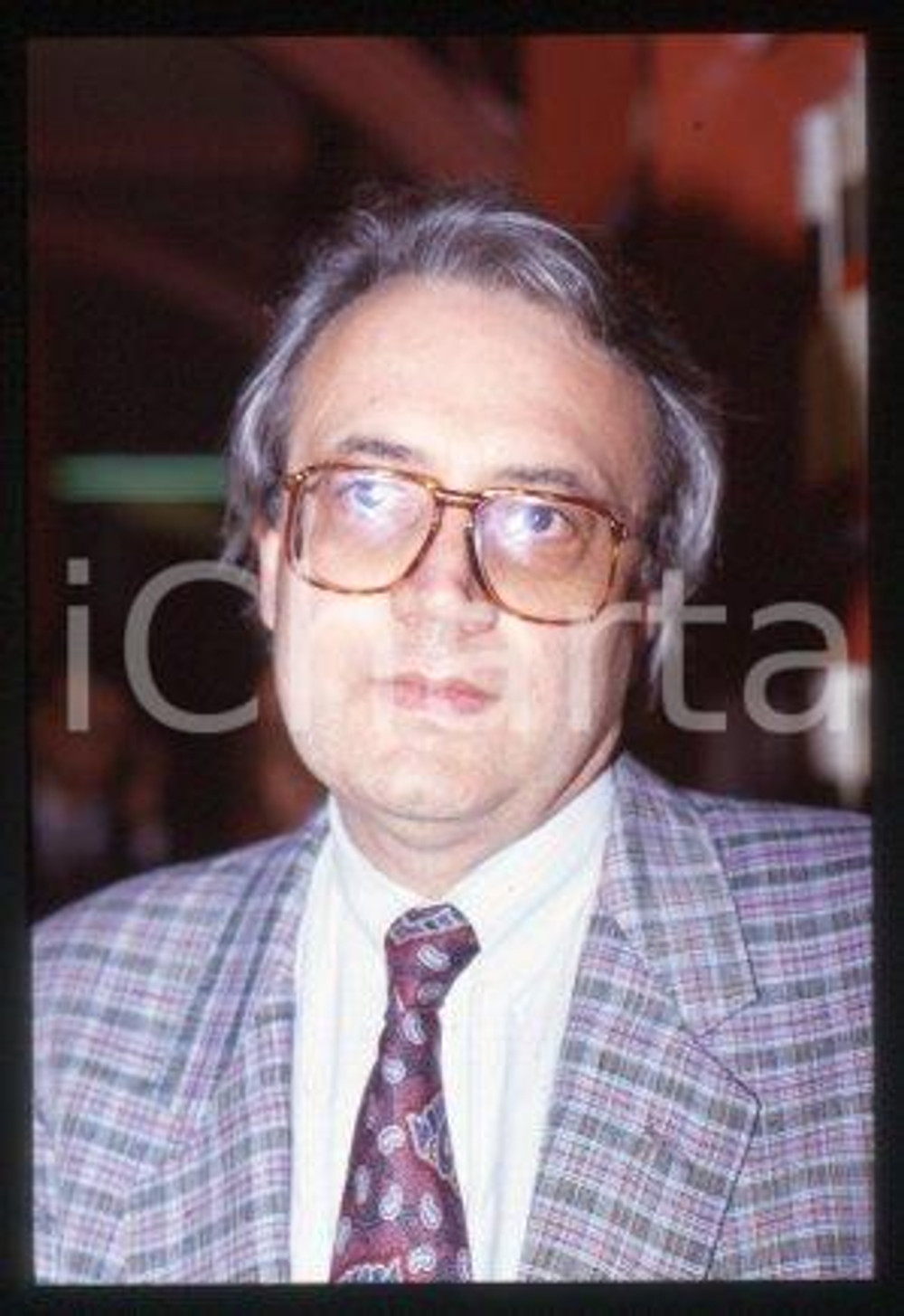 Paolo Flores D'ARCAIS ITALY Director of MicroMega 1989 ca * 35mm vintage slide 5