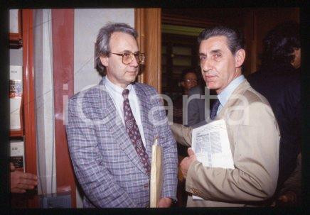 Paolo Flores D'ARCAIS and Stefano RODOTA - ITALY 1989 ca * 35 mm vintage slide 8