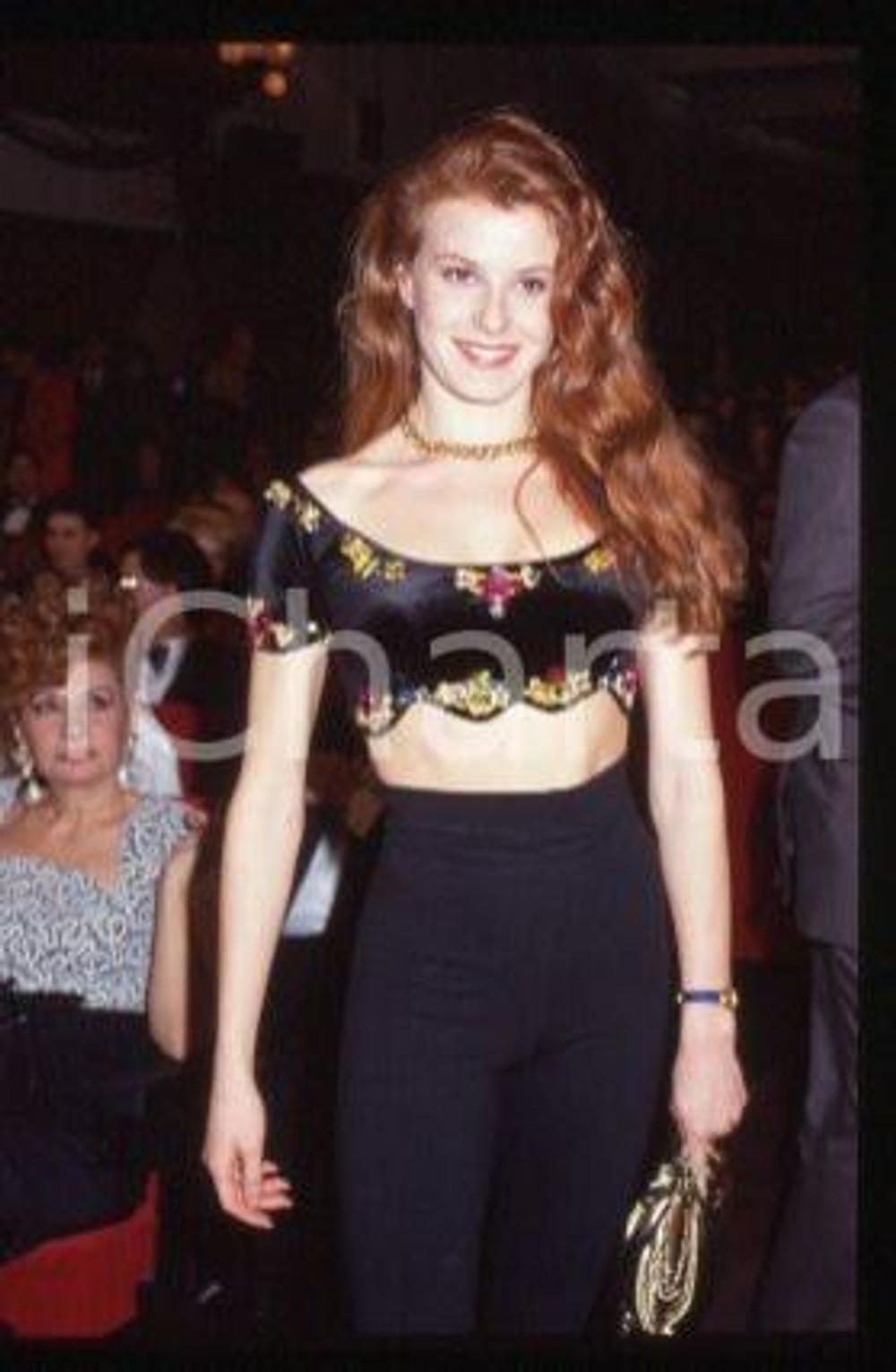 Raffaella BERGE - ITALY The actress TV presenter 1990 ca * 35 mm vintage slide 1