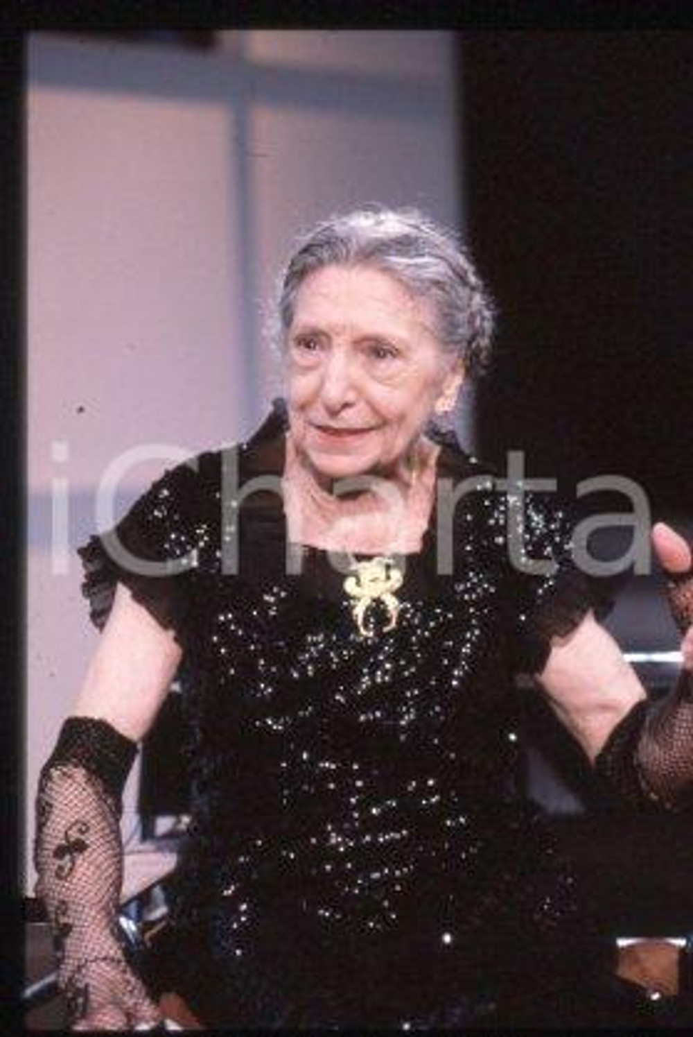 Paola BORBONI - PREMIO FIUGGI un'attrice italiana 1988 * 35 mm vintage slide 1