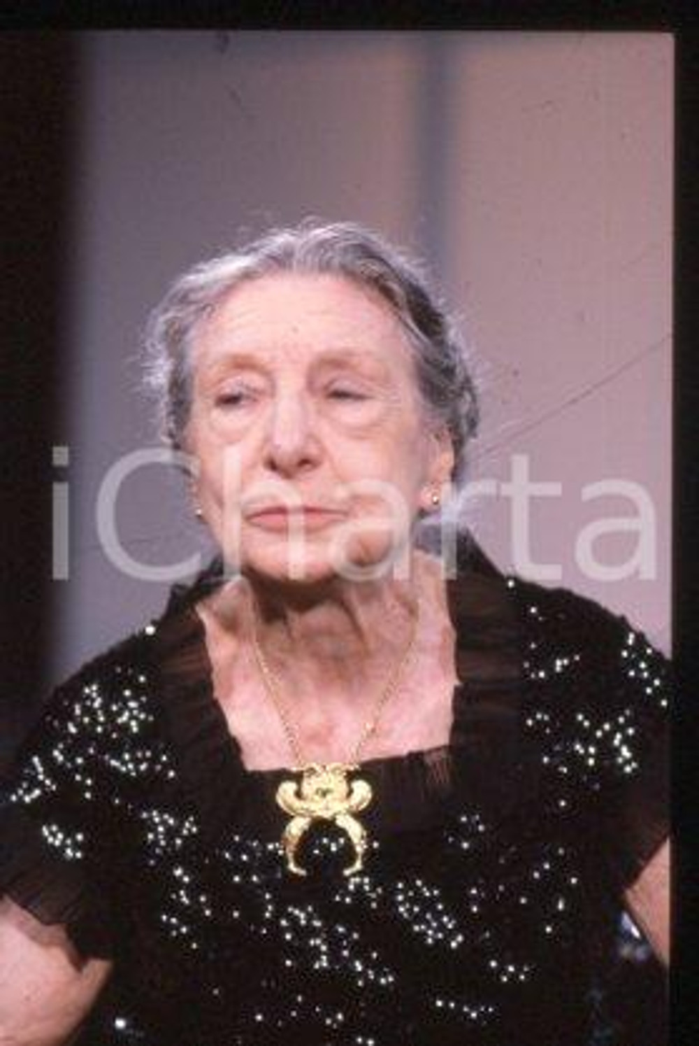 Paola BORBONI - PREMIO FIUGGI un'attrice italiana 1988 * 35 mm vintage slide 2