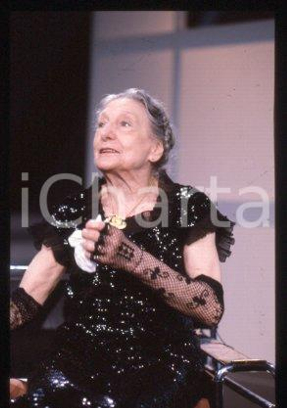 Paola BORBONI - PREMIO FIUGGI un'attrice italiana 1988 * 35 mm vintage slide 4