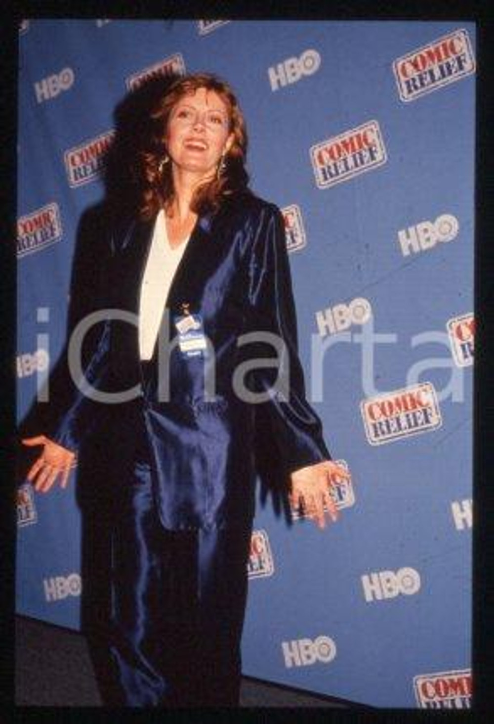 Susan SARANDON NEW YORK during HBO's "Comic Relief" 1990 * 35 mm vintage slide 2