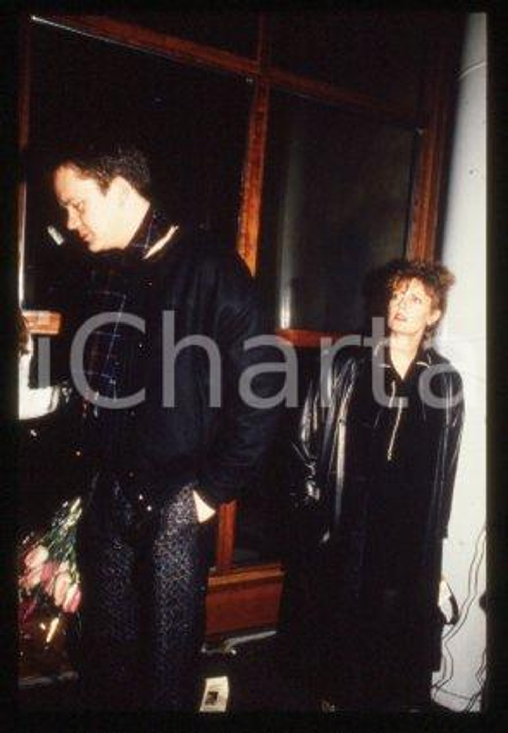 Susan SARANDON - CINEMA Actress with a boyfriend 1988 ca * 35mm vintage slide 29