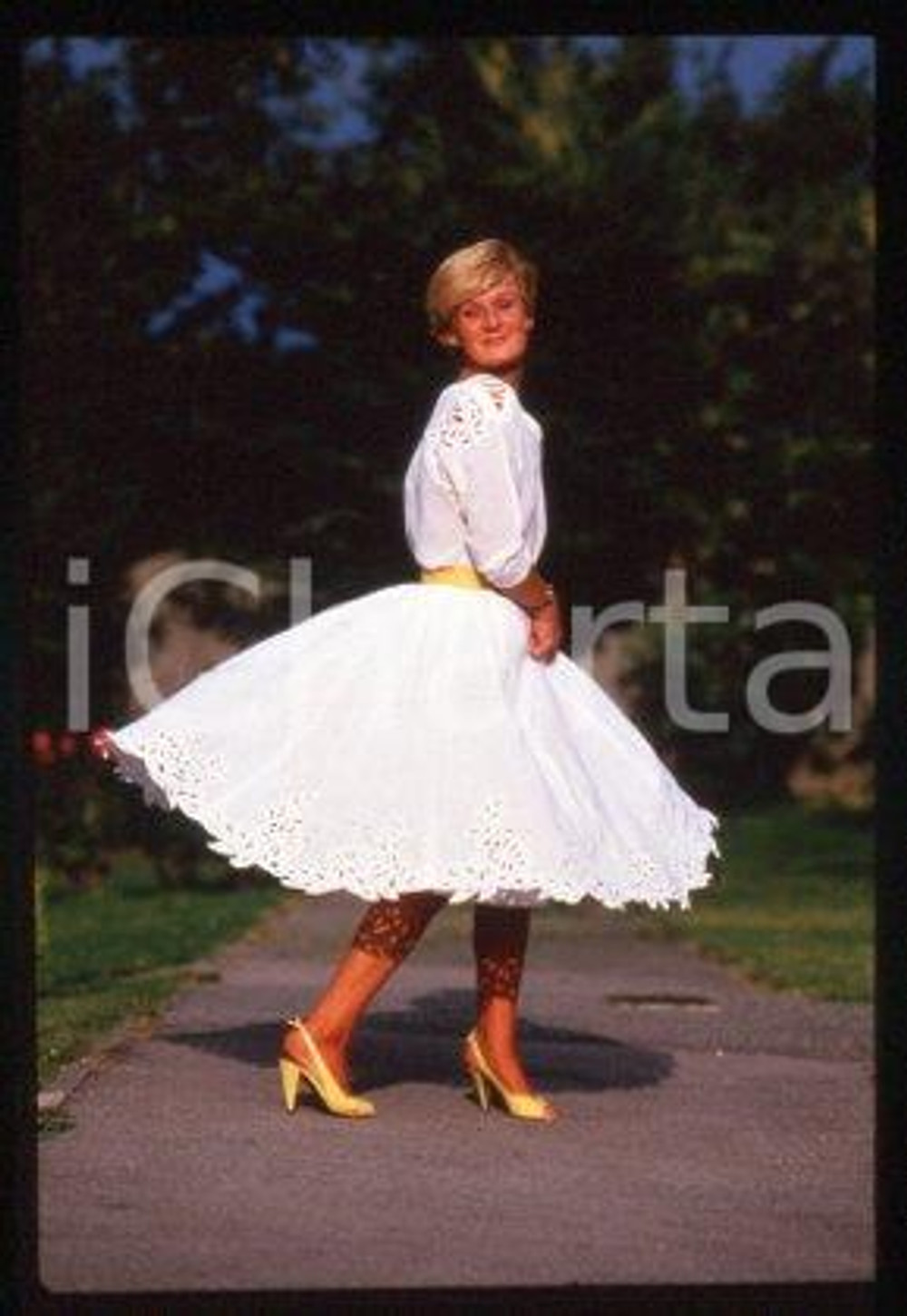 Gina CAMPBELL SPORT Water Speed record holder 1985 ca * 35 mm vintage slide 2