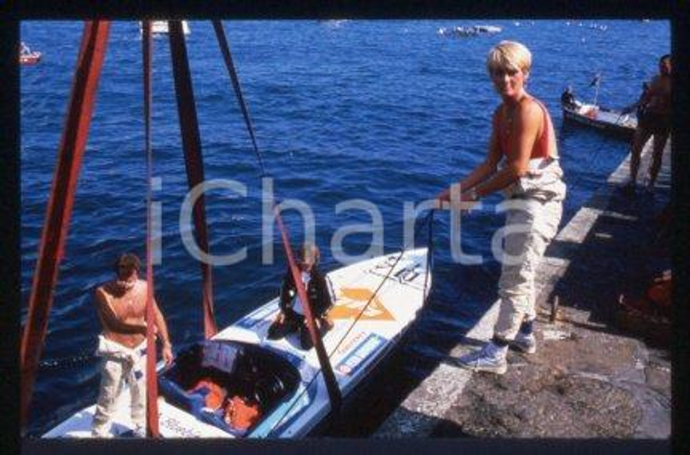 Gina CAMPBELL - RACING World Water Speed holder 1985 ca * 35 mm vintage slide 6