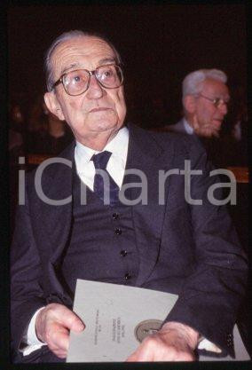 Giulio Carlo ARGAN ITALY Politician & art critic 1986 ca * 35 mm vintage slide 2