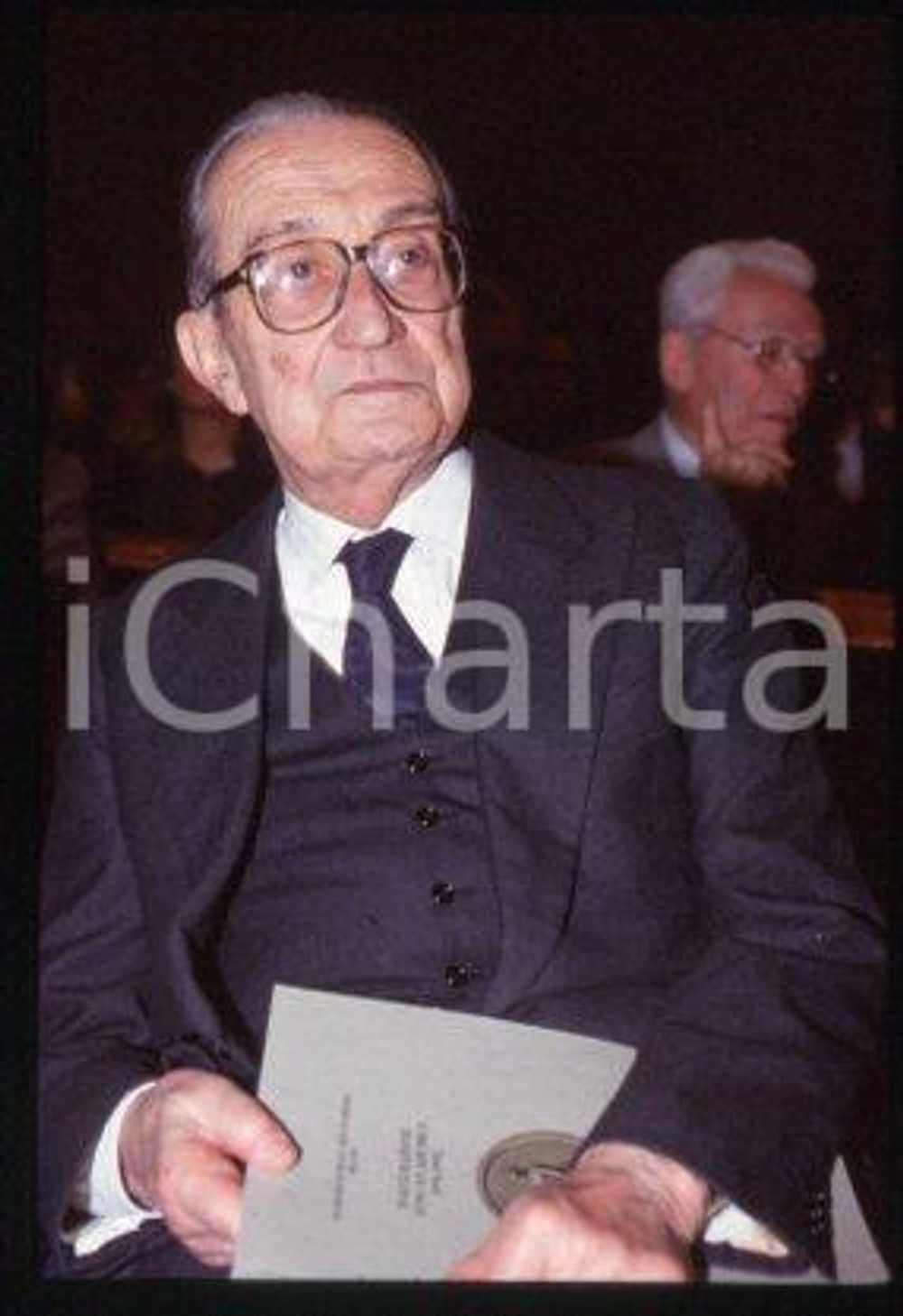 Giulio Carlo ARGAN ITALY Politician & art critic 1986 ca * 35 mm vintage slide 5