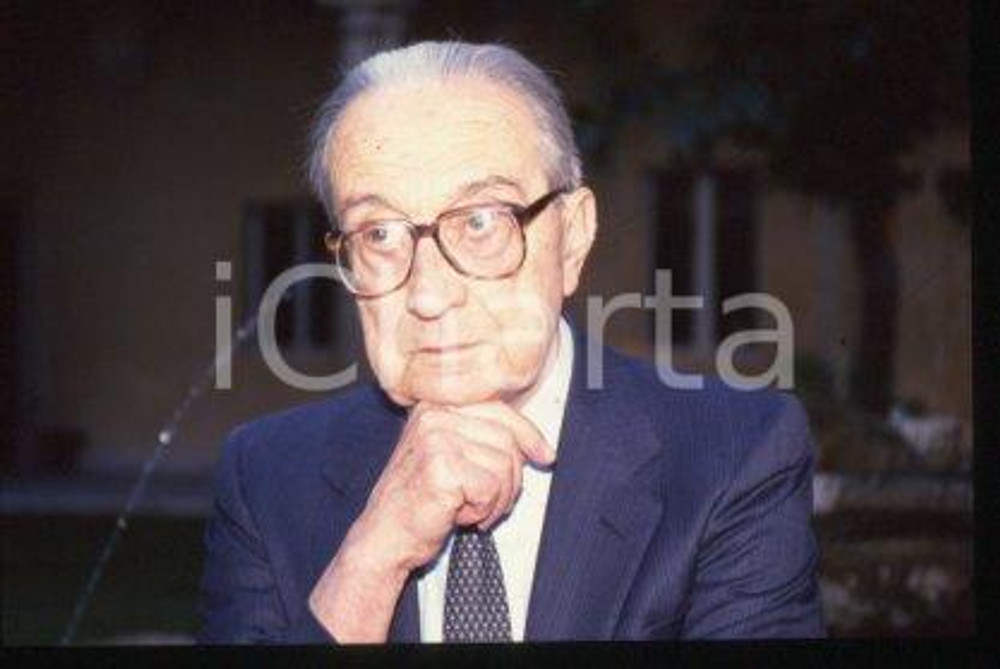 Giulio Carlo ARGAN ITALY Politician & art critic 1986 ca * 35 mm vintage slide 6