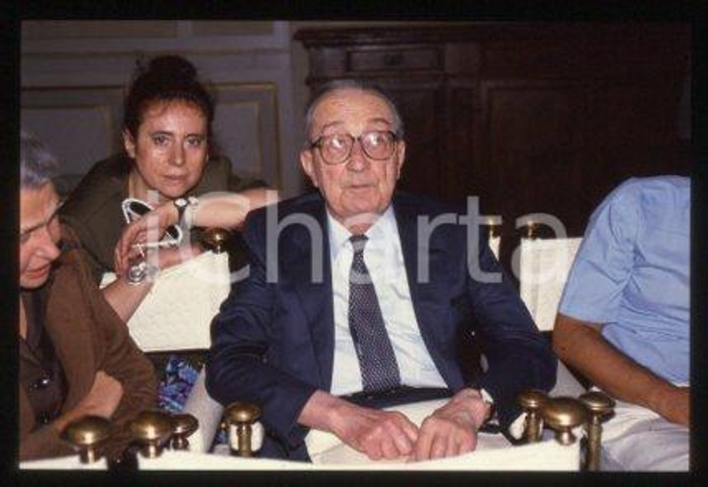 Giulio Carlo ARGAN ITALY Politician & art critic 1986 ca * 35mm vintage slide 13