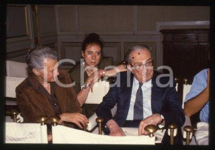 Giulio Carlo ARGAN ITALY Politician & art critic 1986 ca * 35mm vintage slide 15