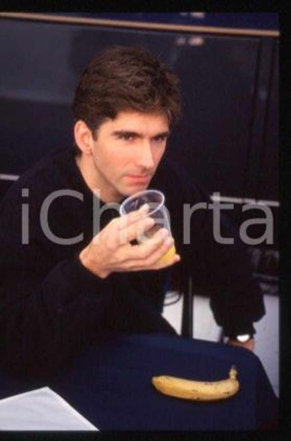 Damon HILL - FORMULA 1 Portrait of racing driver 1993 ca * 35mm vintage slide 10