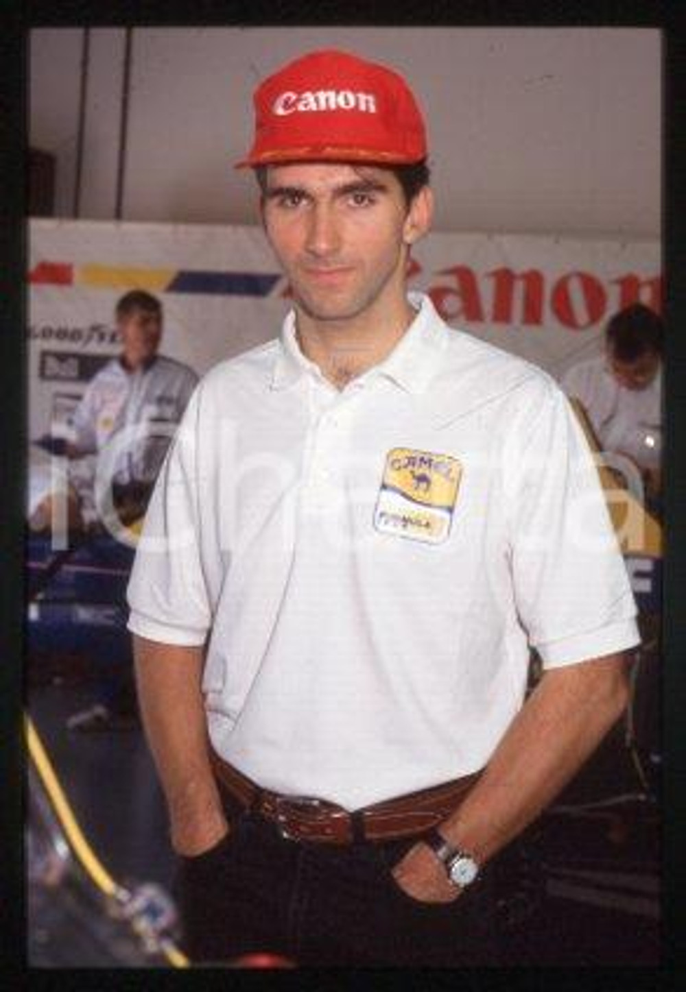 Damon HILL - GRAND PRIX FORMULA 1 Racing driver 1993 ca * 35 mm vintage slide 14