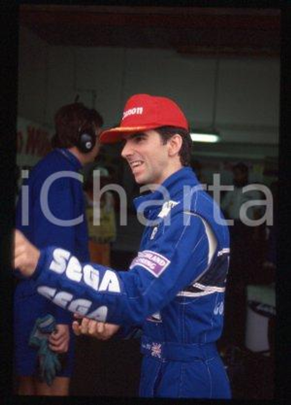 Damon HILL - GRAND PRIX FORMULA 1 Racing driver 1993 ca * 35 mm vintage slide 23