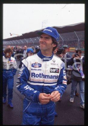Damon HILL FORMULA1 RENAULT FW18 Racing driver 1996 ca * 35 mm vintage slide 28