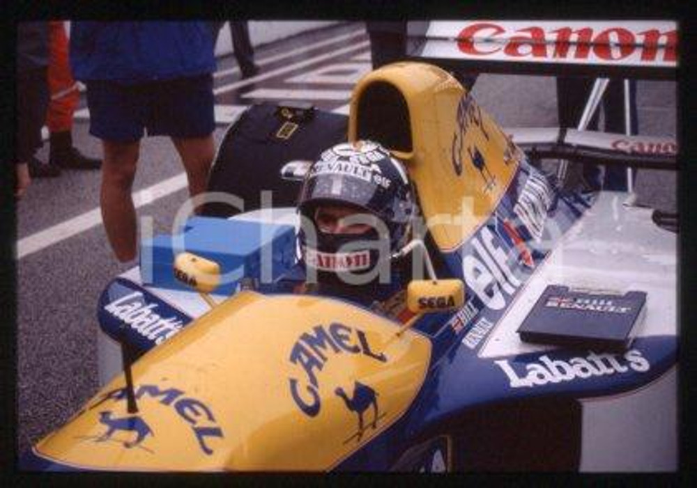 Damon HILL FORMULA1 WILLIAMS-RENAULT Racing driver 1993 * 35 mm vintage slide 30