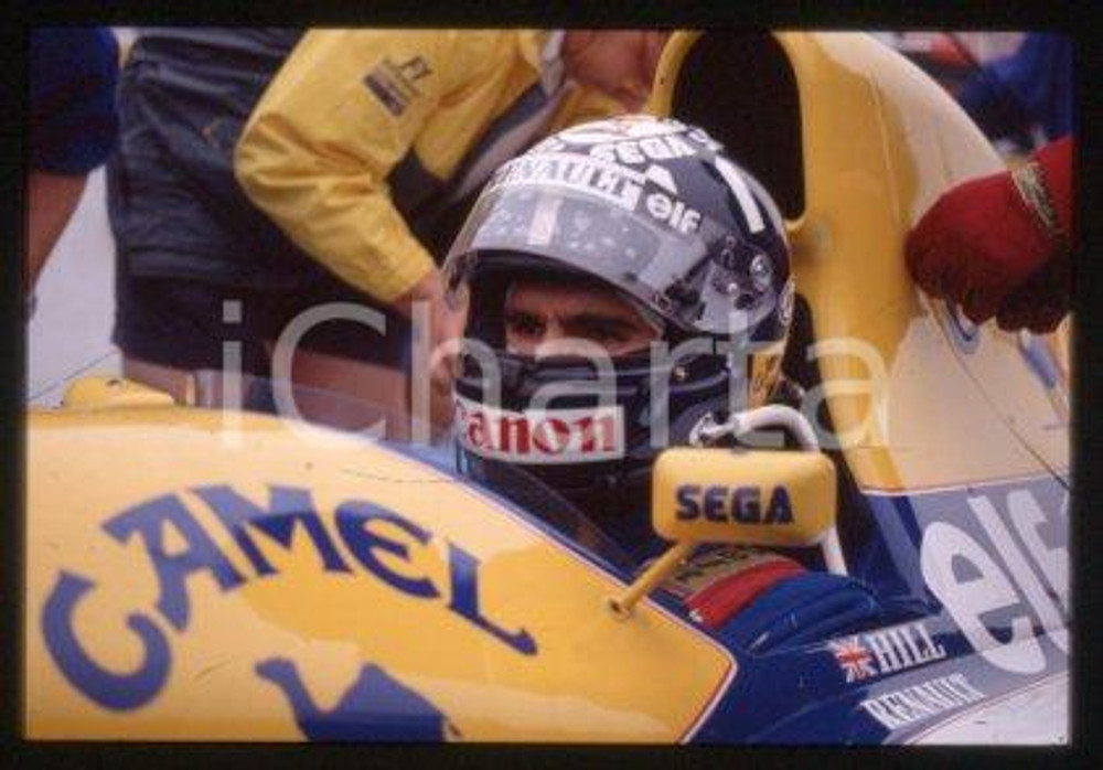 Damon HILL FORMULA1 WILLIAMS-RENAULT Racing driver 1993 * 35 mm vintage slide 31