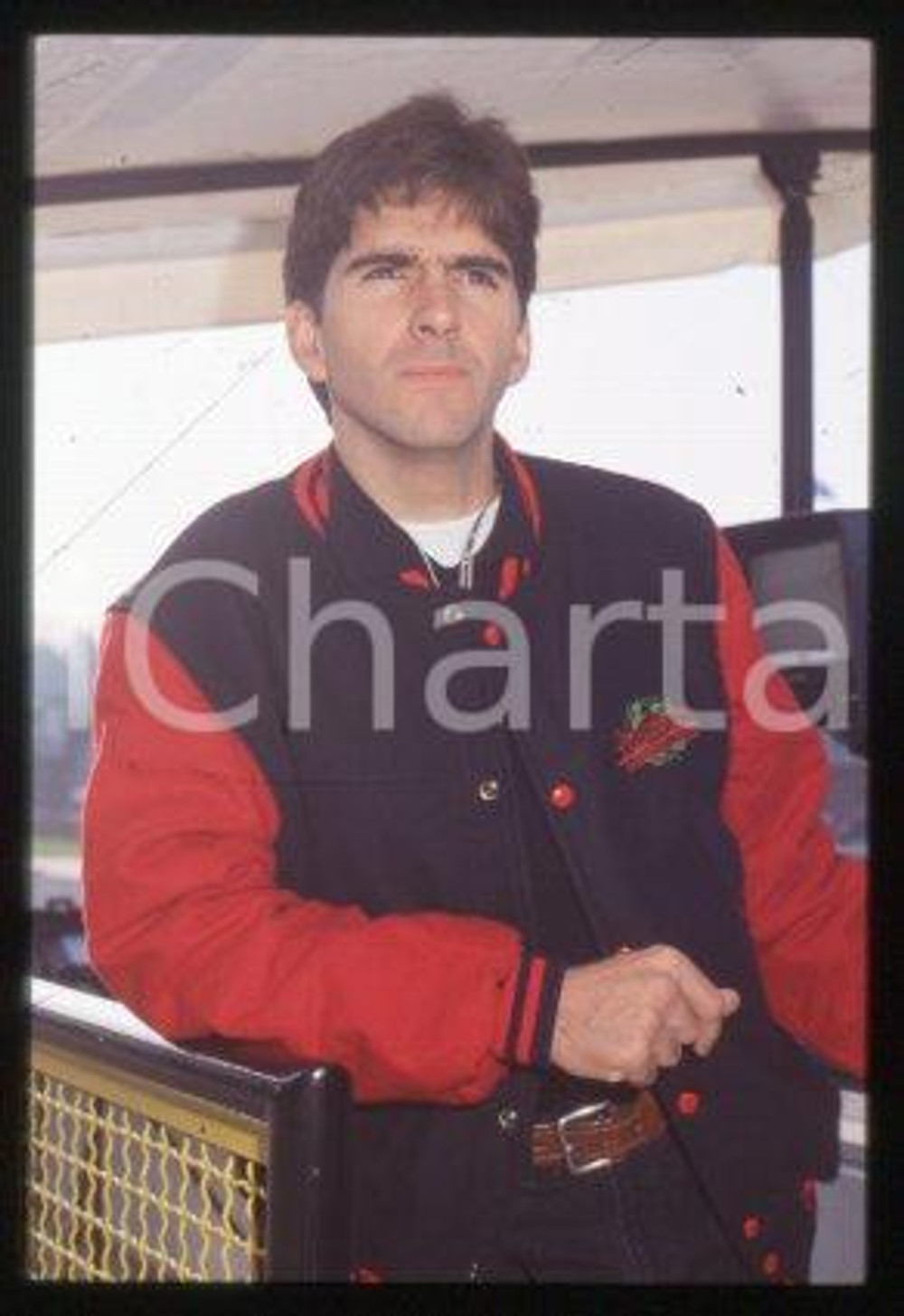 Damon HILL - FORMULA 1 Racing driver 1992 ca * 35 mm vintage slide 43