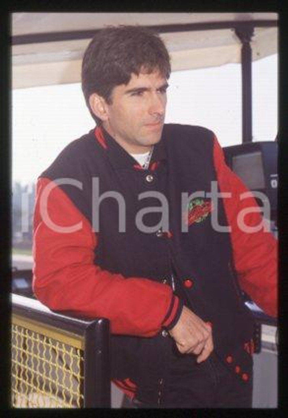 Damon HILL - FORMULA 1 Racing driver 1992 ca * 35 mm vintage slide 44
