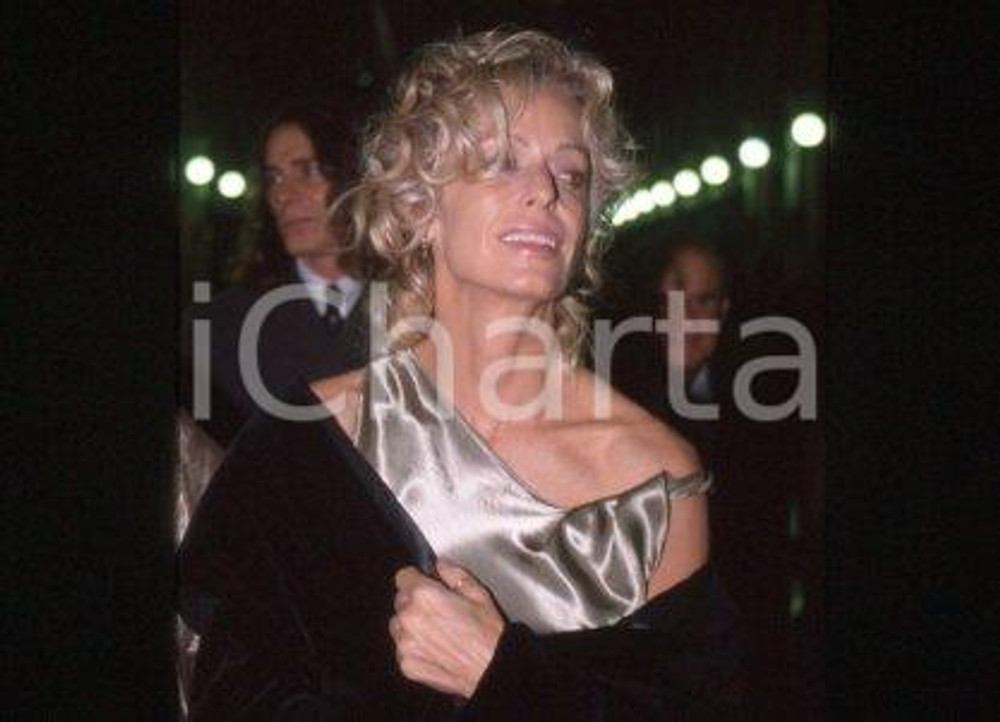Farrah FAWCETT - MILAN American actress Portrait 1999 ca * 35 mm vintage slide 1