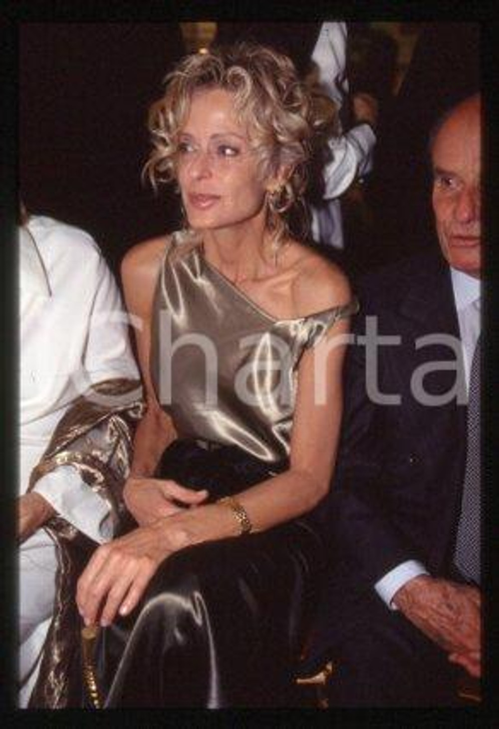 Farrah FAWCETT - MILAN American actress Costume 1999 ca * 35 mm vintage slide 10