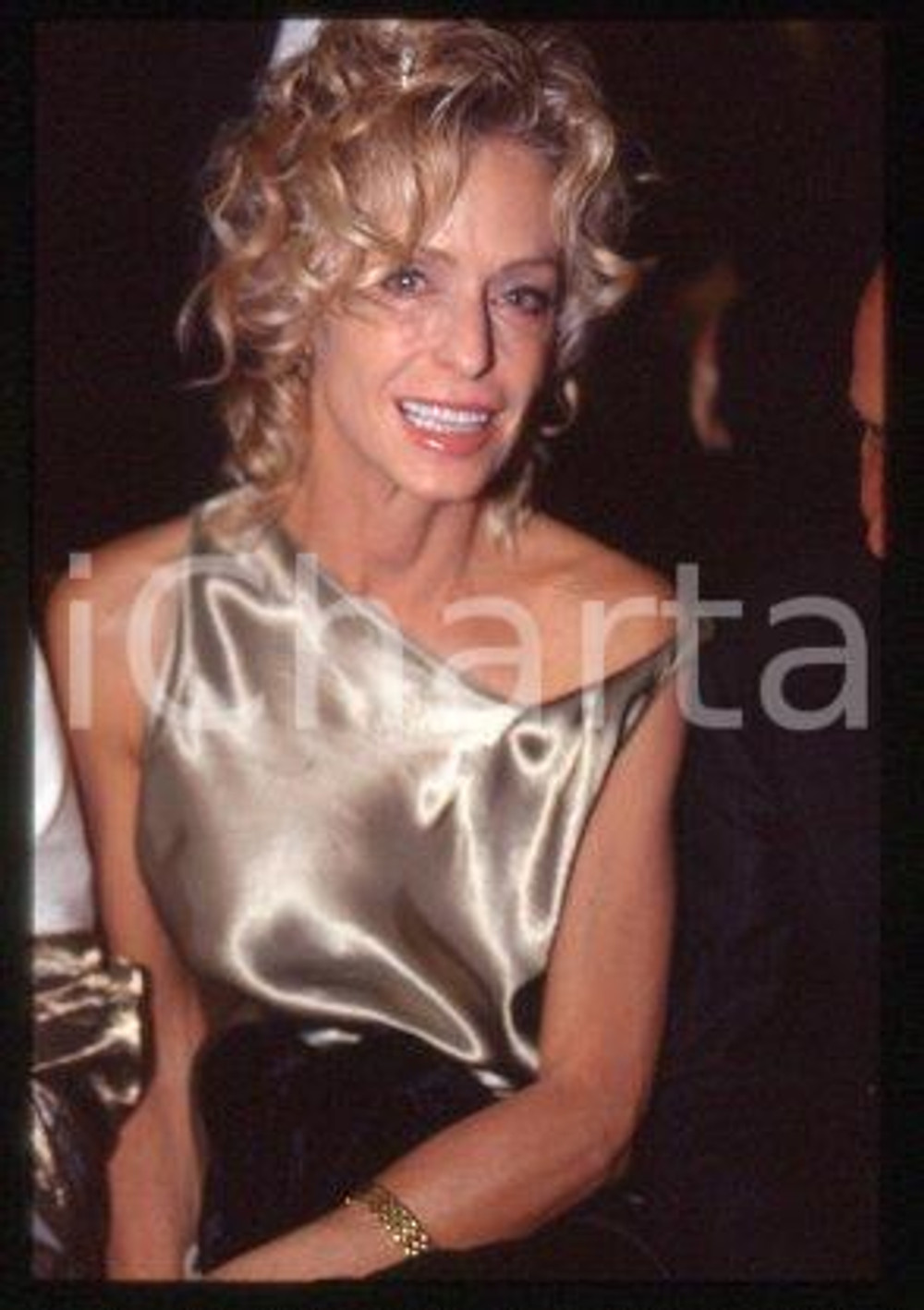Farrah FAWCETT - MILAN American actress Portrait 1999 ca * 35mm vintage slide 17