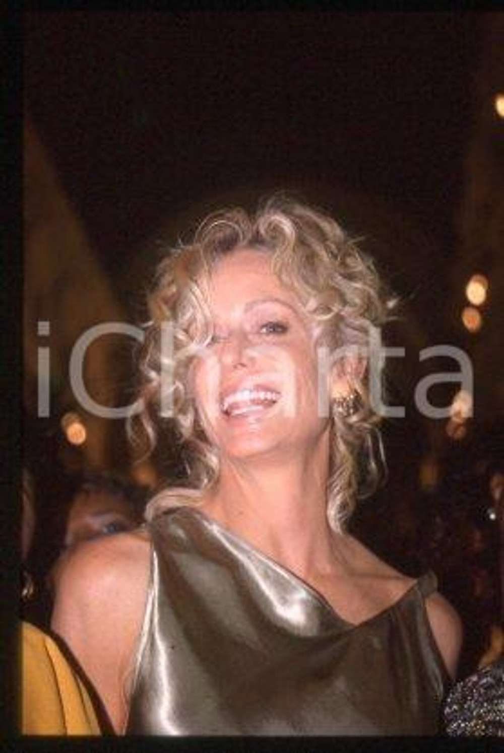 Farrah FAWCETT - MILAN American actress Portrait 1999 ca * 35mm vintage slide 22