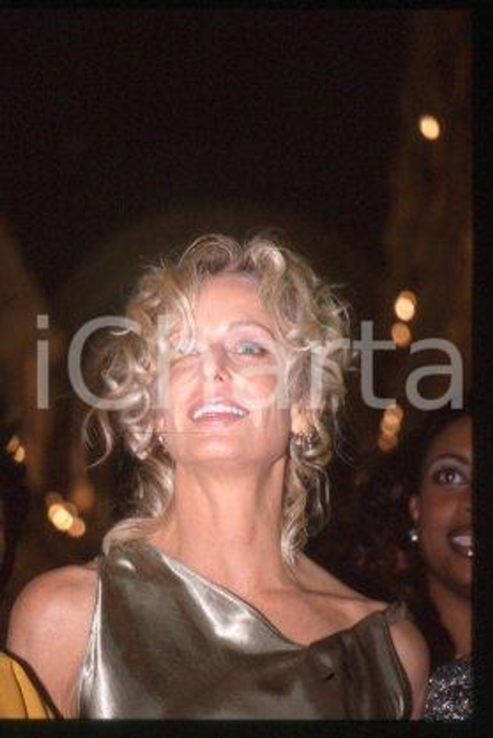 Farrah FAWCETT - MILAN American actress Portrait 1999 ca * 35mm vintage slide 24