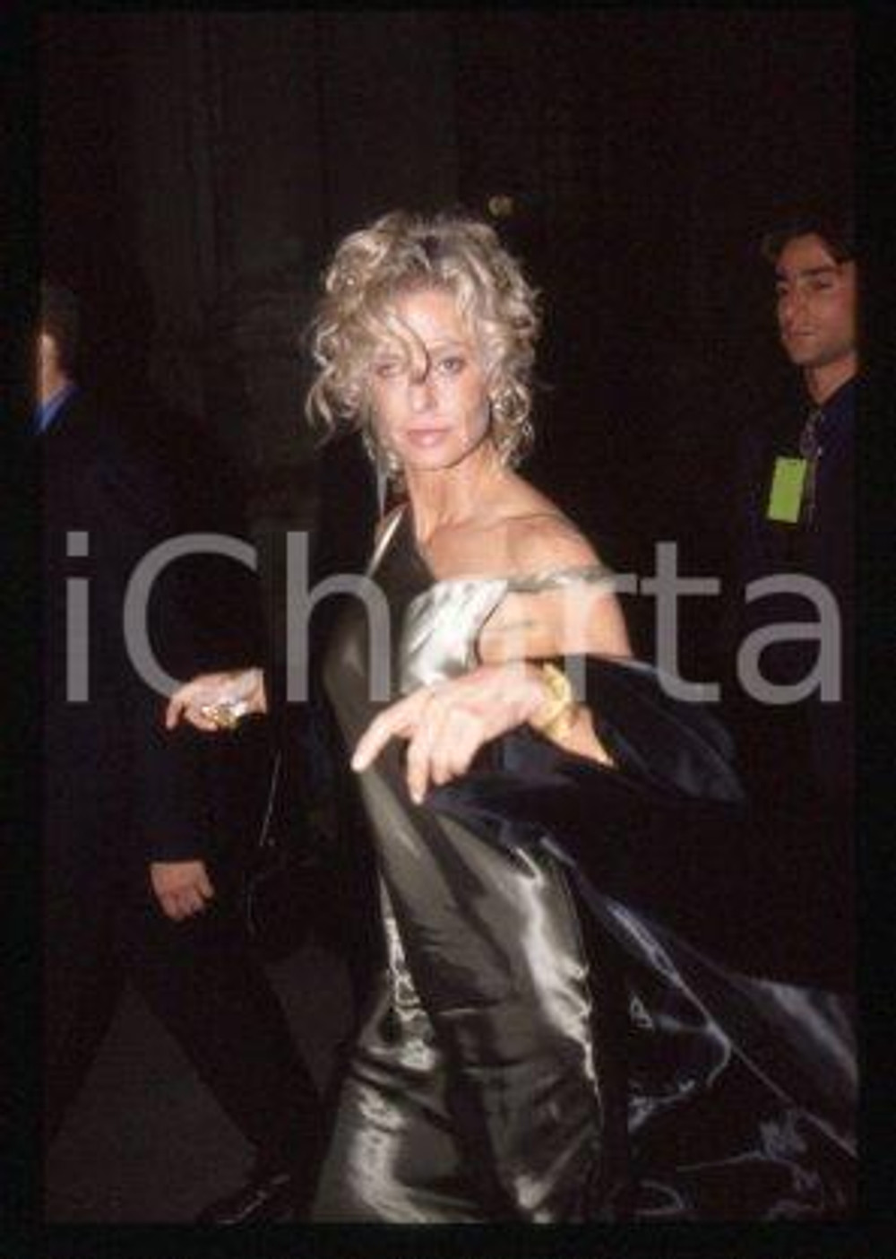 Farrah FAWCETT - MILAN American actress Costume 1999 ca * 35 mm vintage slide 29
