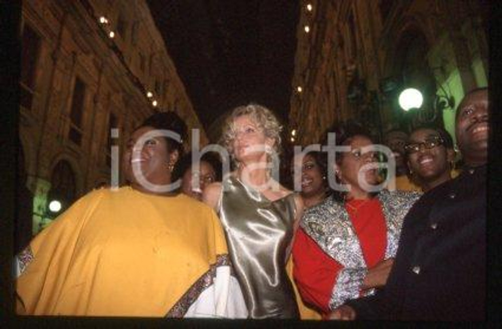 Farrah FAWCETT & GOSPEL - MILAN Actress Costume 1999 ca * 35 mm vintage slide 31