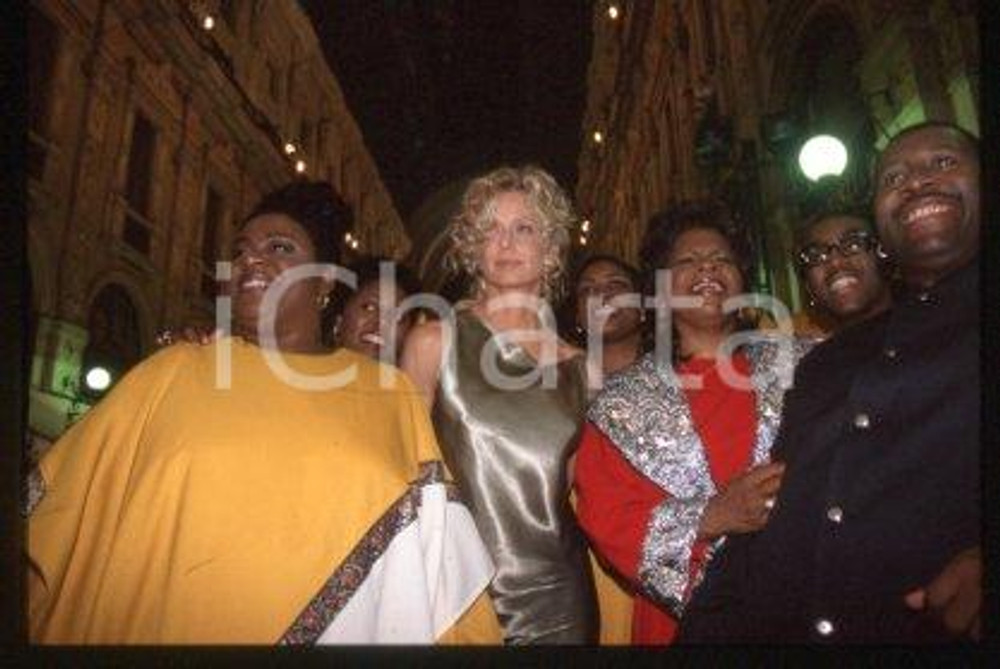 Farrah FAWCETT & GOSPEL - MILAN Actress Costume 1999 ca * 35 mm vintage slide 32