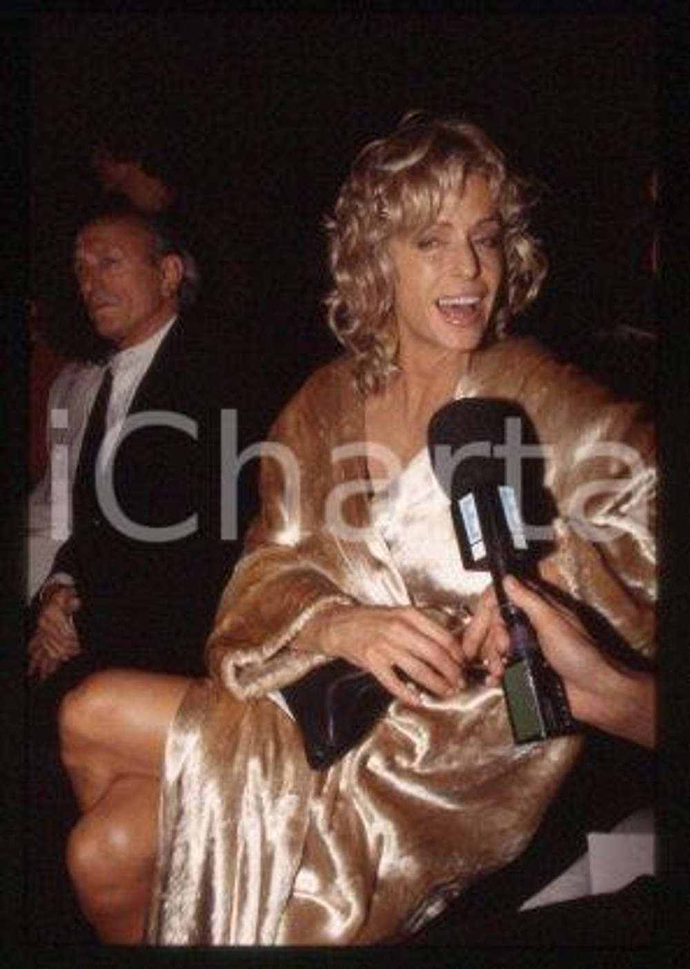Farrah FAWCETT & KRIZIA - MILAN Actress Costume 1999 ca * 35 mm vintage slide 38