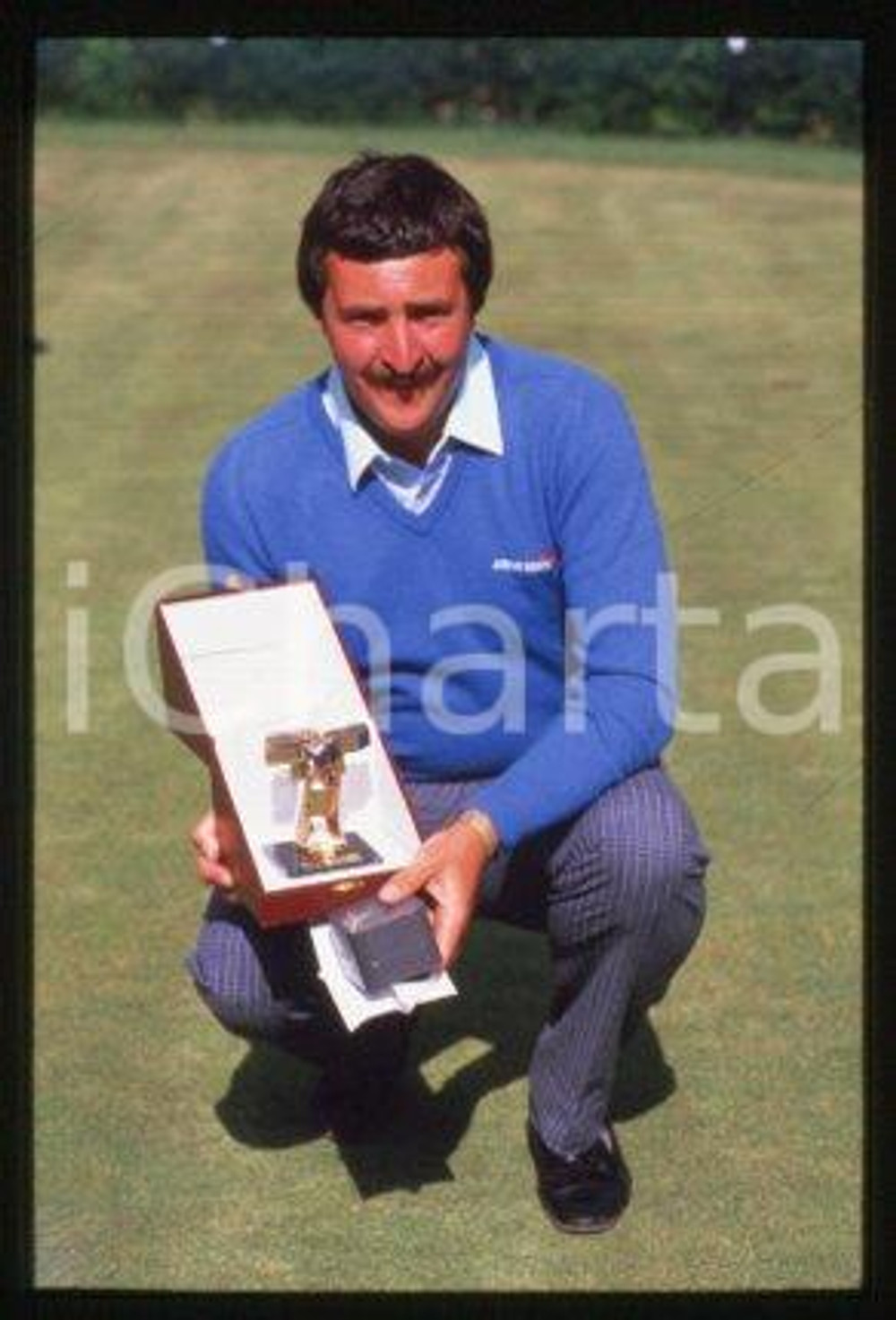 Derrick COOPER - CEPSA MADRID OPEN Trophy 1988 * 35 mm vintage slide 2