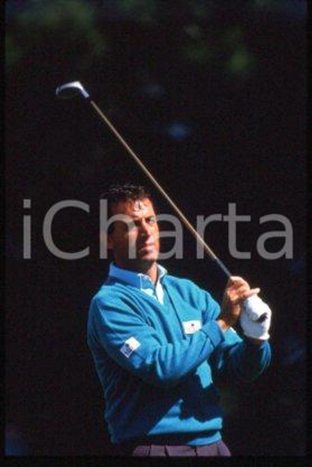 Jose RIVERO - CEPSA MADRID OPEN Spanish golfer 1988 * 35 mm vintage slide 18