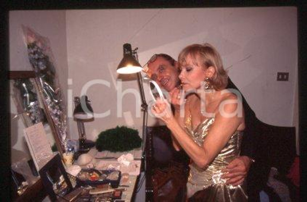 Roberto BRIVIO and wife - MILAN "Piselli freschi" 1995 * 35 mm vintage slide 7