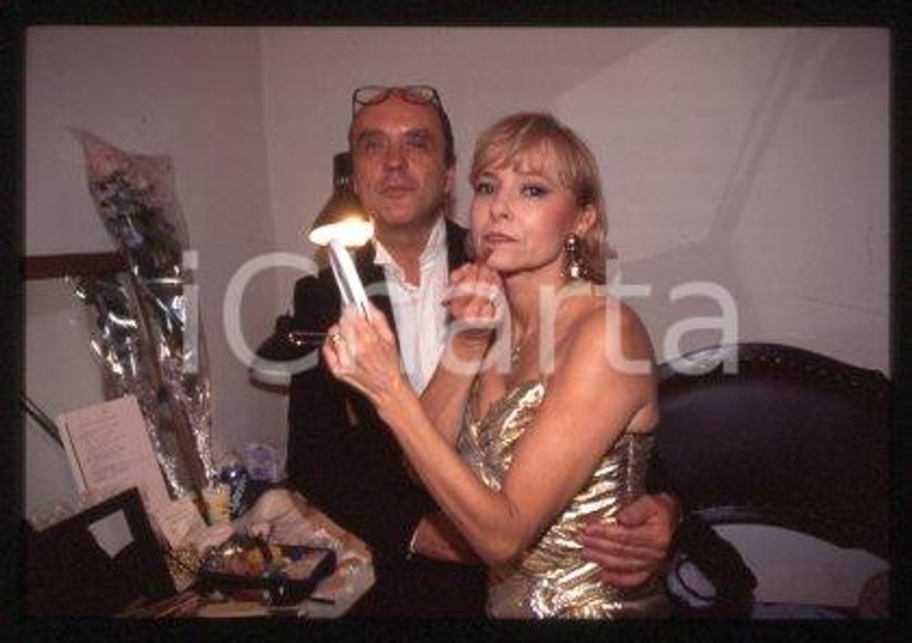Roberto BRIVIO and wife - MILAN "Piselli freschi" 1995 * 35 mm vintage slide 9