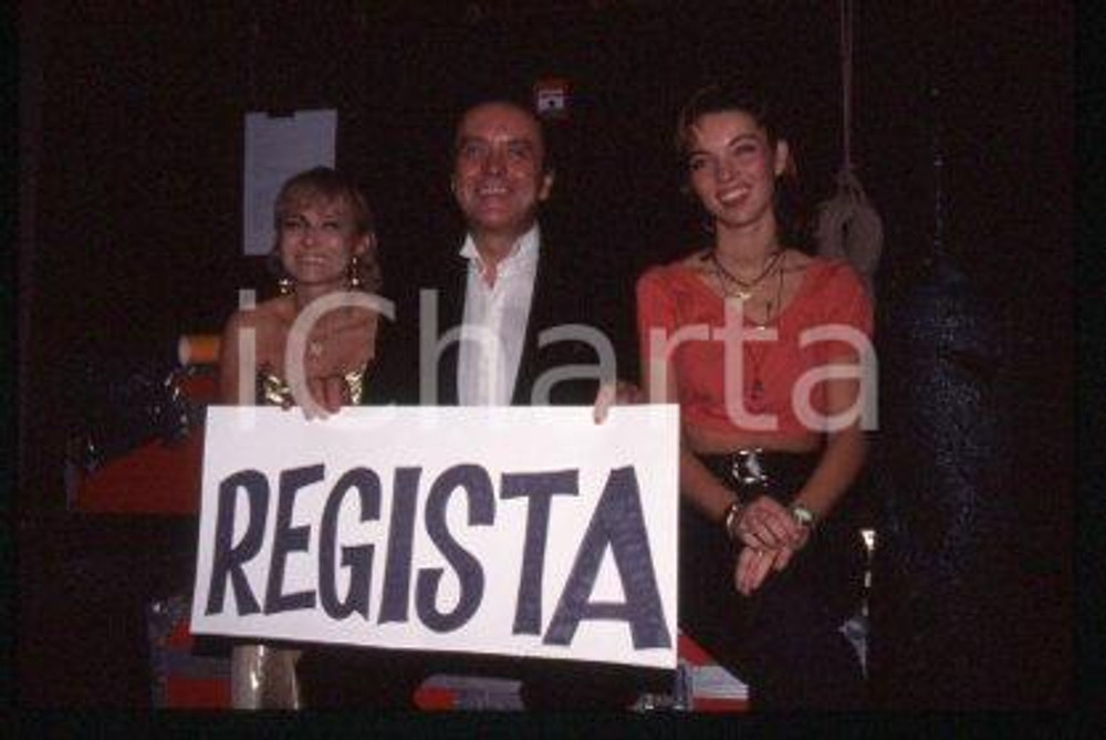 Roberto BRIVIO wife & child MILAN "Piselli freschi" 1995 * 35mm vintage slide 13