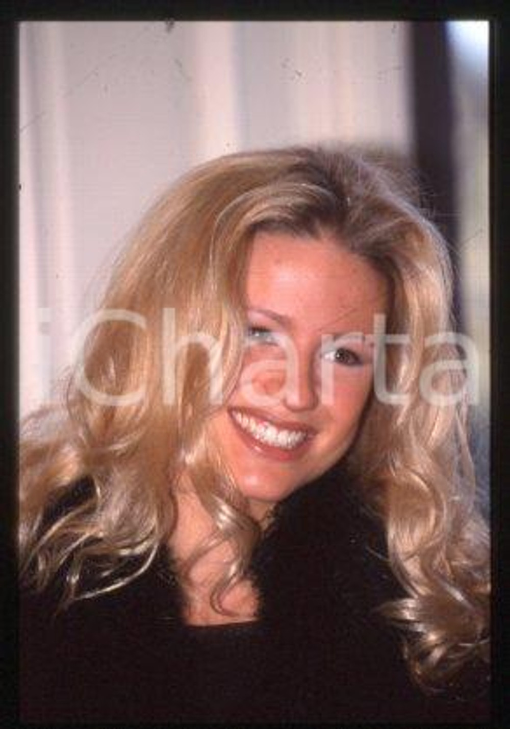 Michelle HUNZIKER - MILAN TV presenter & actress 1997 ca * 35 mm vintage slide 2