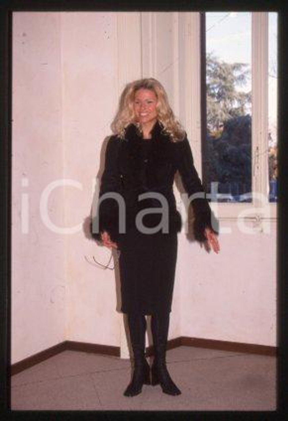 Michelle HUNZIKER - MILAN TV presenter & actress 1997 ca * 35mm vintage slide 11