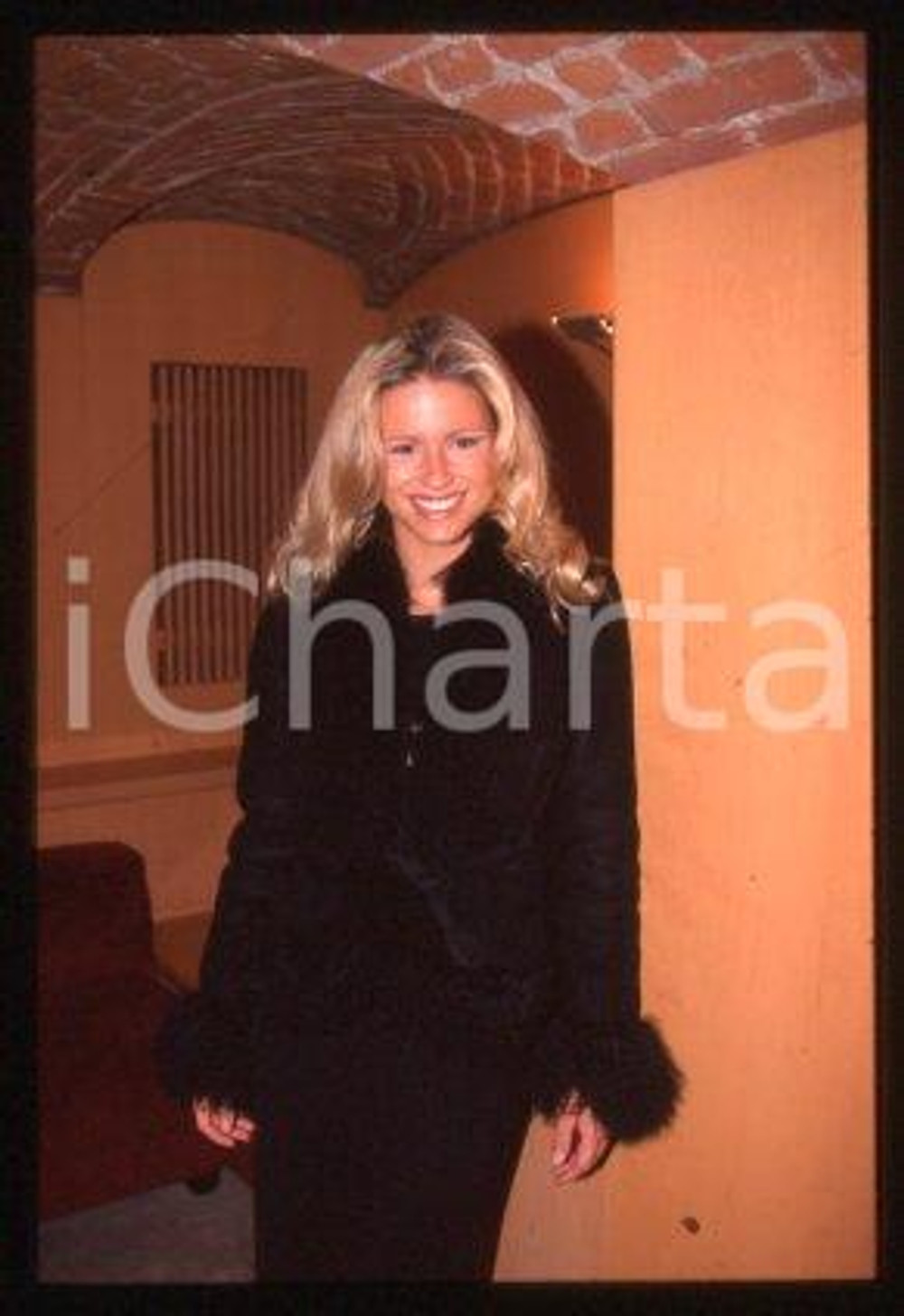 Michelle HUNZIKER - MILAN TV presenter & actress 1997 ca * 35mm vintage slide 12