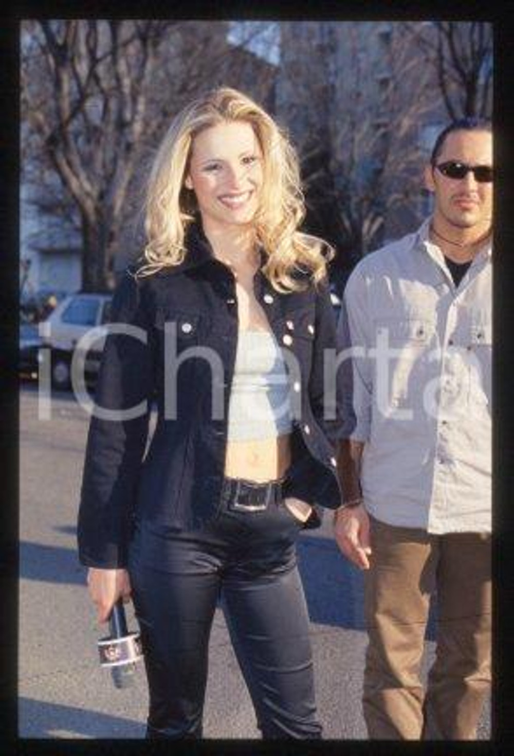 Michelle HUNZIKER - MILAN TV presenter & actress 1997 ca * 35mm vintage slide 19