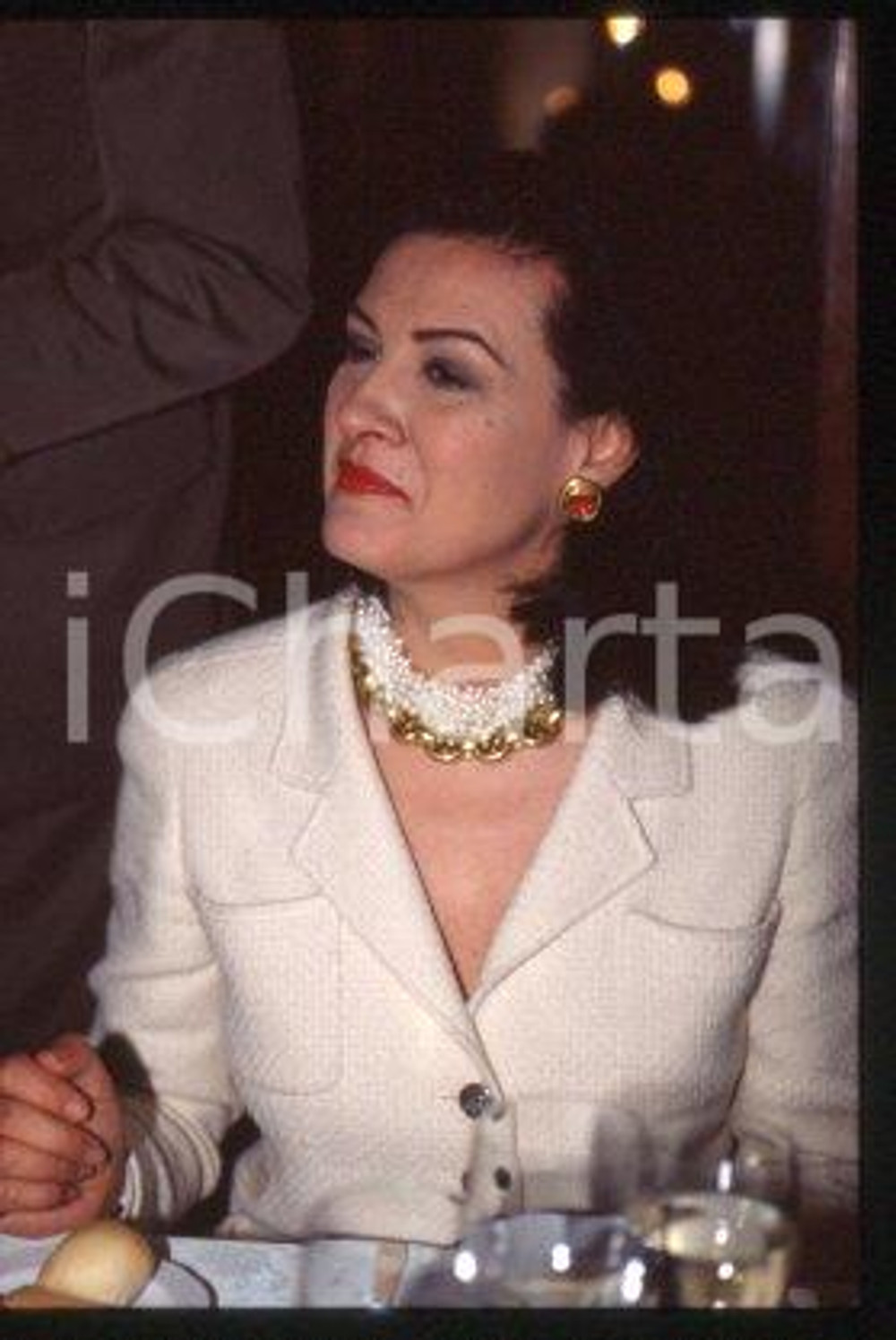 Paloma PICASSO - MILAN designer & businesswoman 1995 ca * 35 mm vintage slide 2