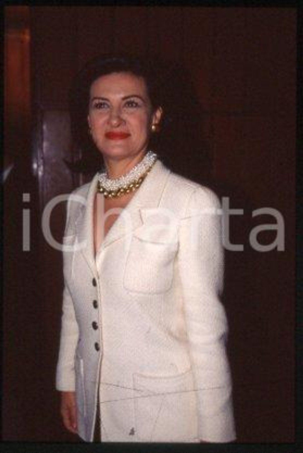 Paloma PICASSO - MILAN designer & businesswoman 1995 ca * 35 mm vintage slide 3