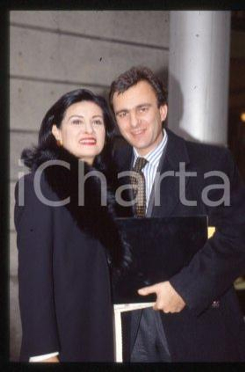 Paloma PICASSO FASHION Designer & Eric THEVENET 1999 ca * 35 mm vintage slide 13