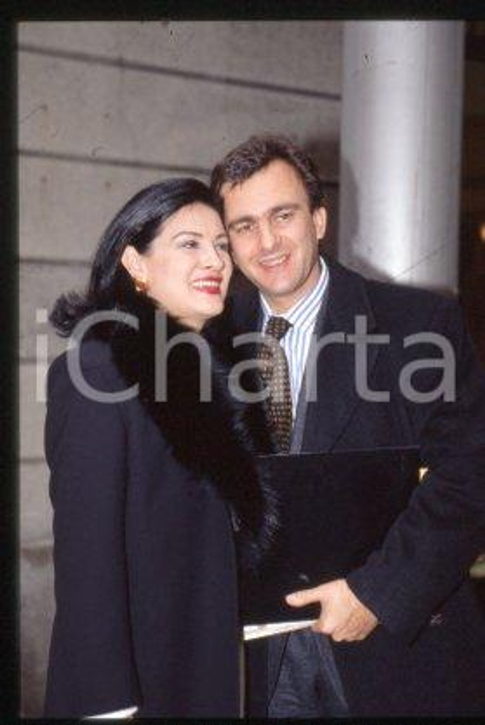 Paloma PICASSO FASHION Designer & Eric THEVENET 1999 ca * 35 mm vintage slide 14