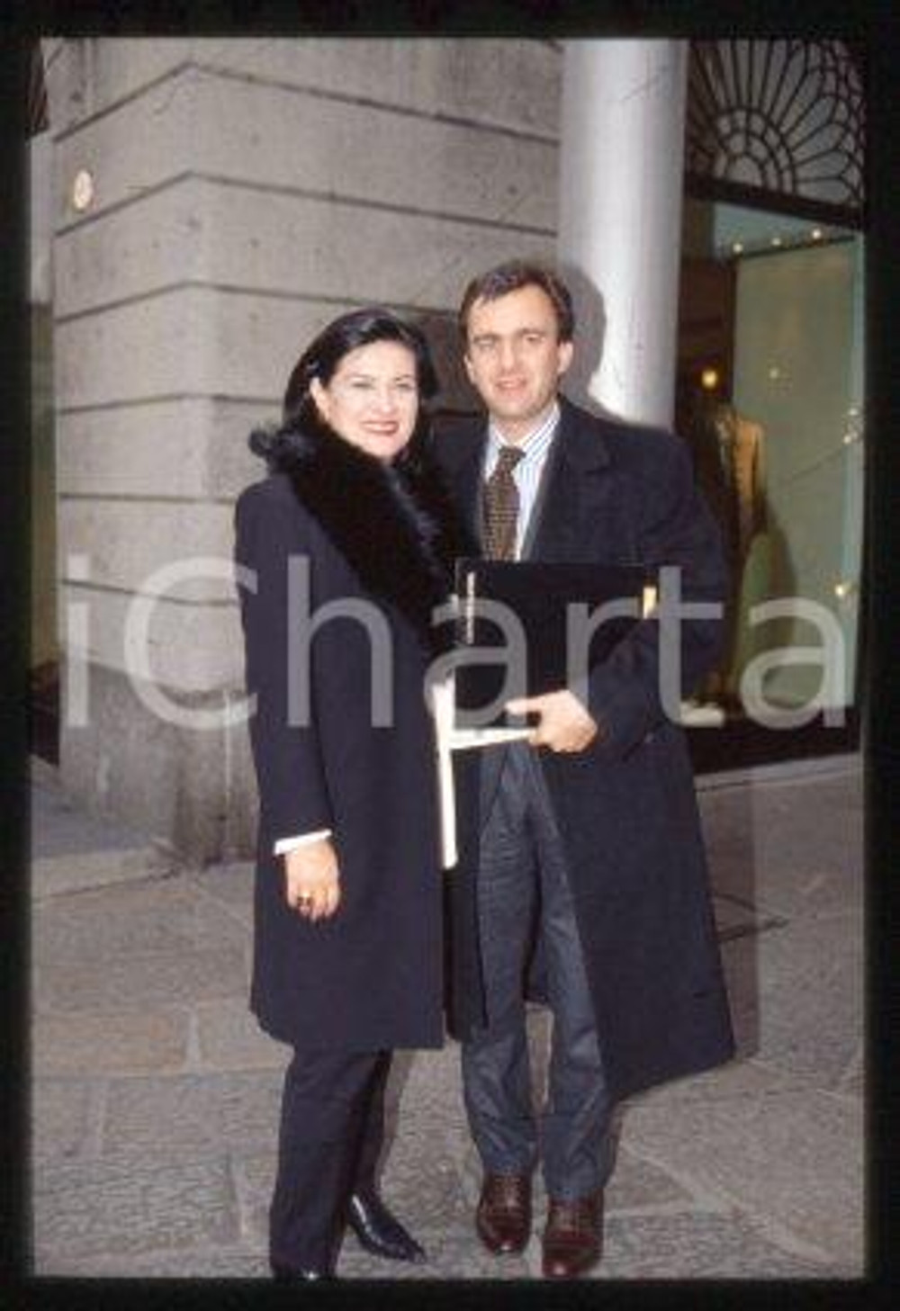 Paloma PICASSO FASHION Designer & Eric THEVENET 1999 ca * 35 mm vintage slide 15